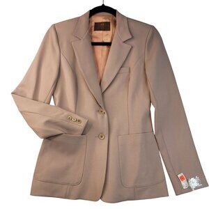 70s Levi Women Blazer Size 6 Woven Western Taupe Autumn Earthy Natural Deadstock